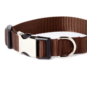 brown dog collar