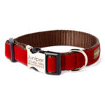 Red Swiss Velvet Collar - 'Holly'