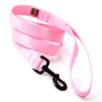 Pink Nylon Webbing Leash