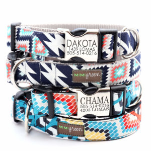 Metal Personalized Engraved Buckle Dog Collar *Classic Styles