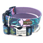 Purple Engraved Dog Collar