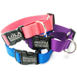 Cloth martingale dog collars top