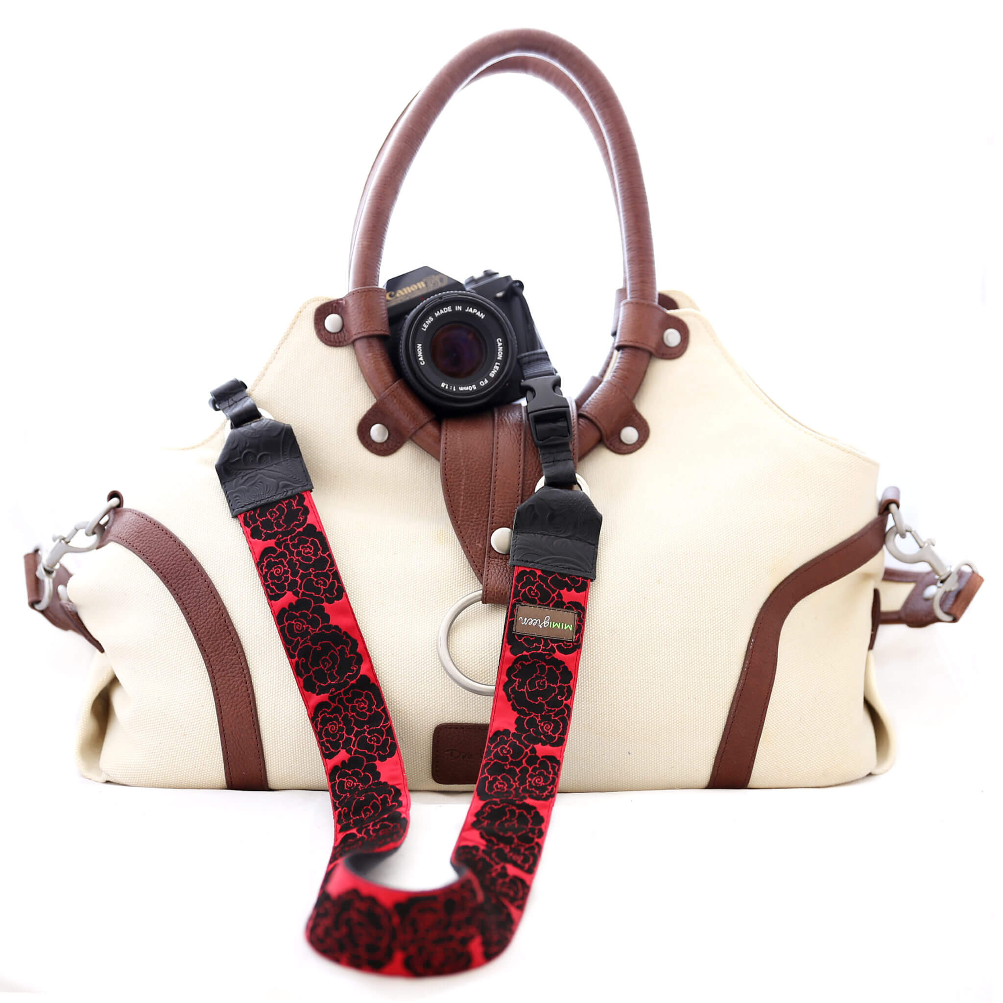 'Diane' Red Rose DSLR Camera Strap - Image 2
