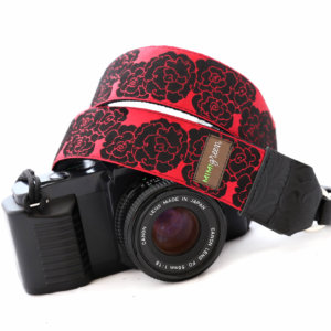 'Diane' Red Rose DSLR Camera Strap