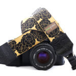 'Goldie' Gold Floral DSLR Camera Strap