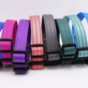 reflective dog collars nylon colorful
