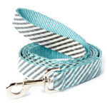 Blue and Grey Striped dog leash