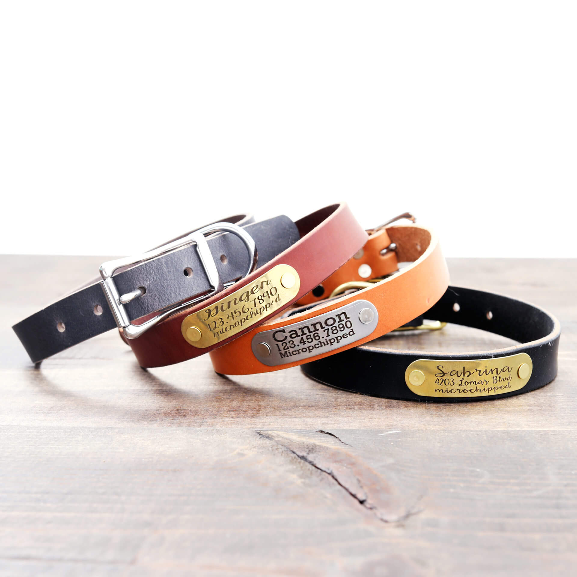 Personalized Dog Collar Leather Dog Collar With Name 