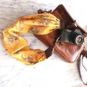Yellow Scarf Camera Strap