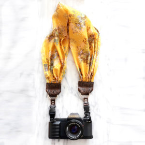 Yellow Scarf Camera Strap