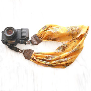 Yellow Scarf Camera Strap