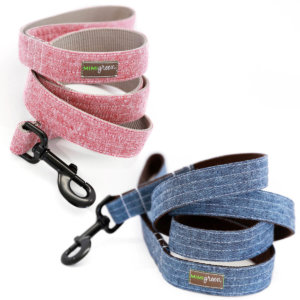 linen dog leash