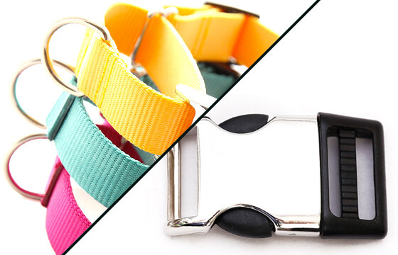 Martingale Style with Silver Nickel Plastic Hybrid Buckle