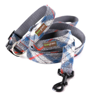 Blue Flannel Dog Collar