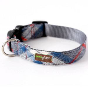 Blue Flannel Dog Collar