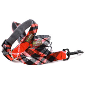 red flannel dog collar