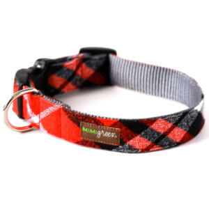 flannel dog collar