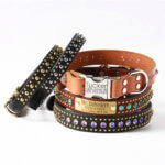 Custom Studded Leather Dog Collar — The ‘Bart’