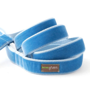 Vintage velvet leash williams blue