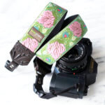 'Vivian' Pink Floral Camera Strap for DSLRs