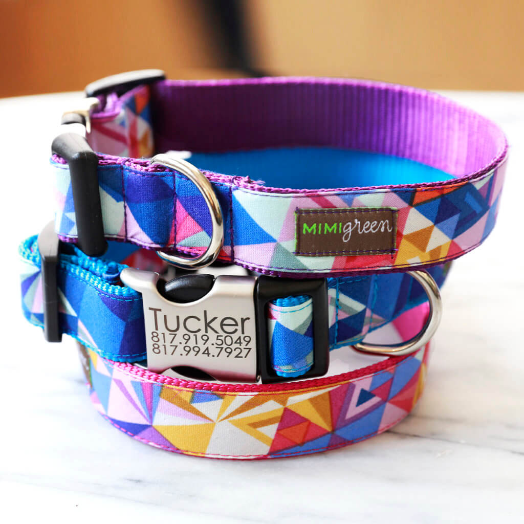Colins Geometric Dog Collar