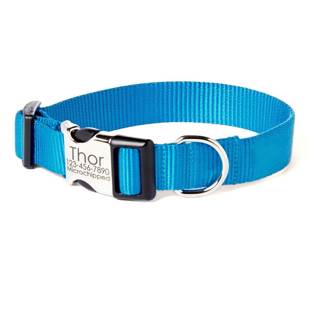 RNK Shops Peacock Deluxe Dog Collar Personalized 