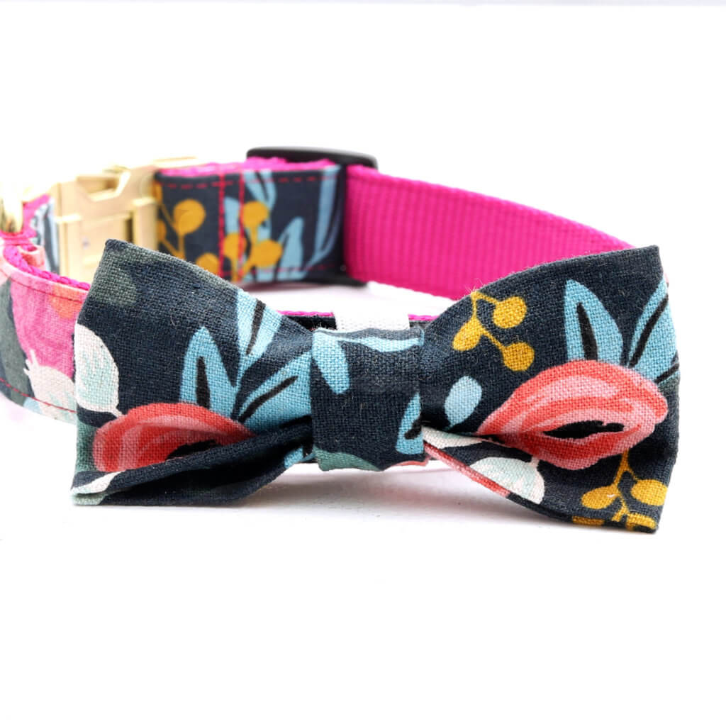 Fleur Navy Bowtie
