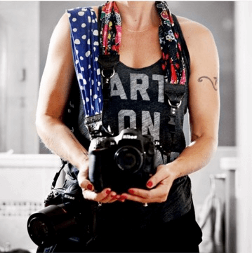 scarf camera strap