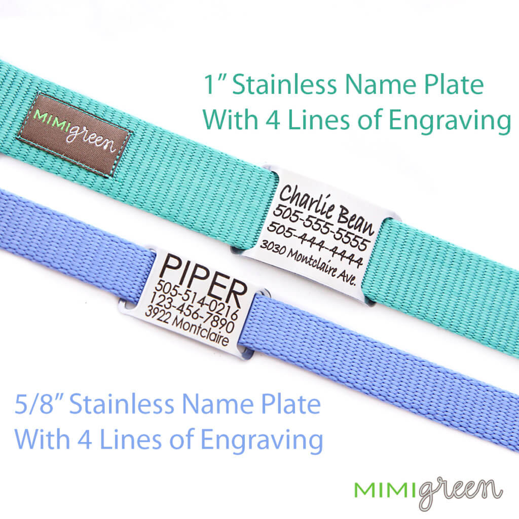 nameplate dog collar