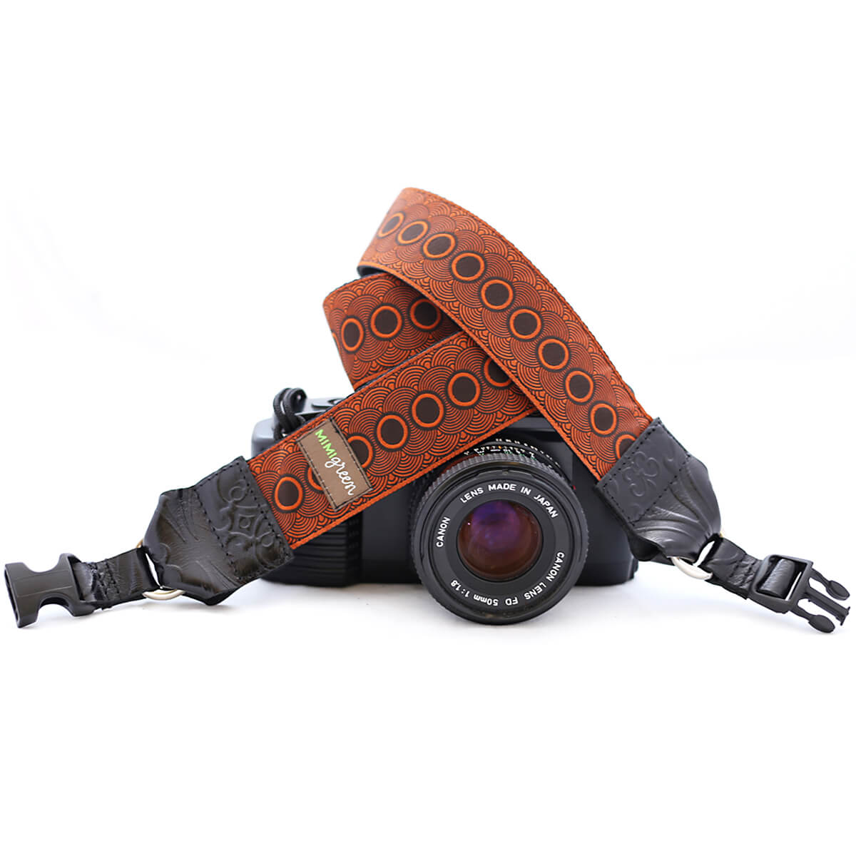 orange camera strap