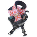 Hapi in Red Native Pattern DSLR Camera Strap