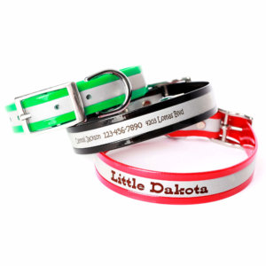 reflective personalized dog collars