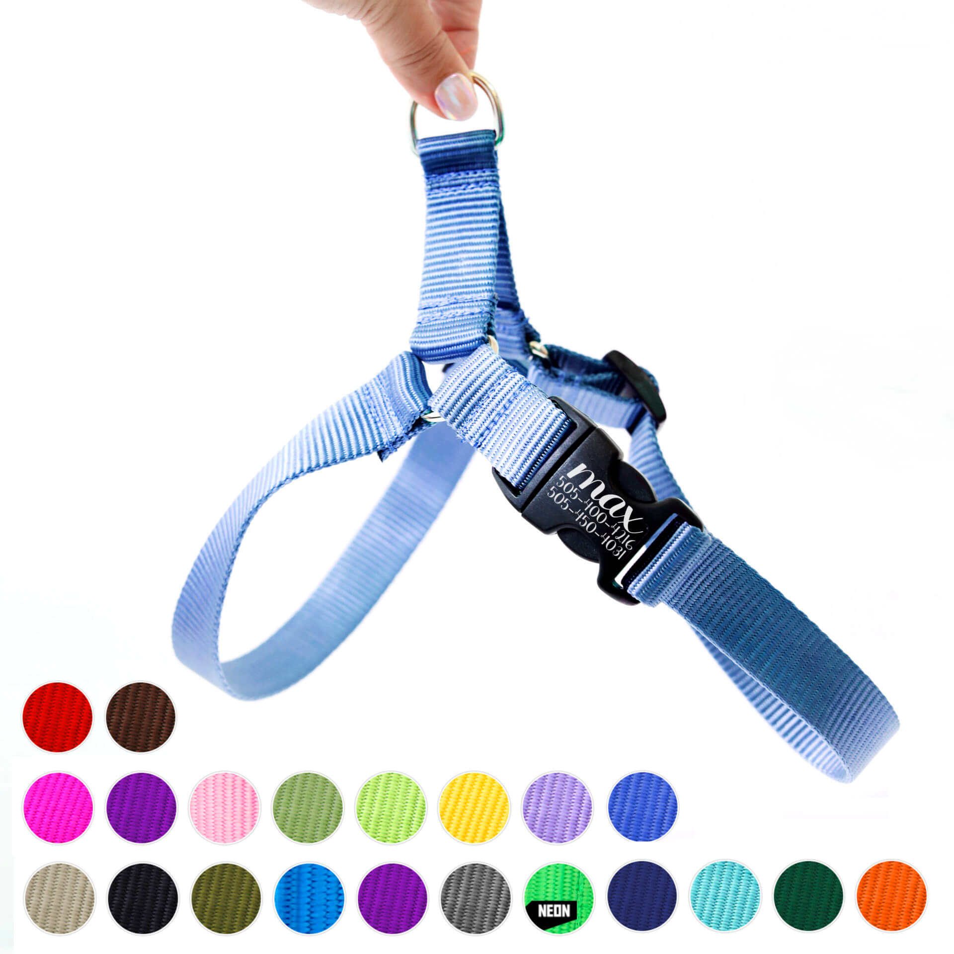 Nylon Webbing Strap - Adjustable - 1 (inch) Wide - Choose Color