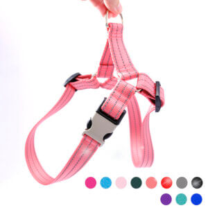 reflective nylon custom dog harness 11 colors