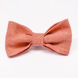 Rose Gold Linen Bow Single