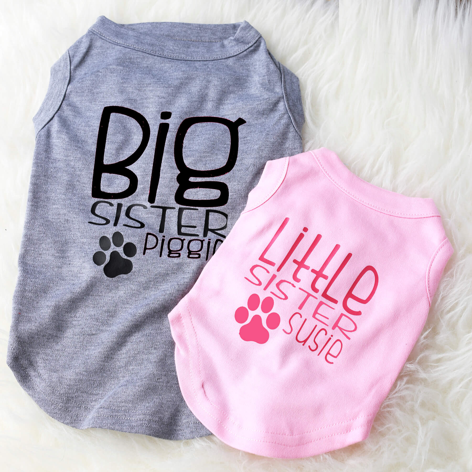 big brother little sister dog shirts