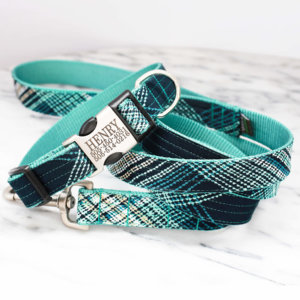 henry neck tie dog collar set