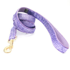 purple glitter dog leash