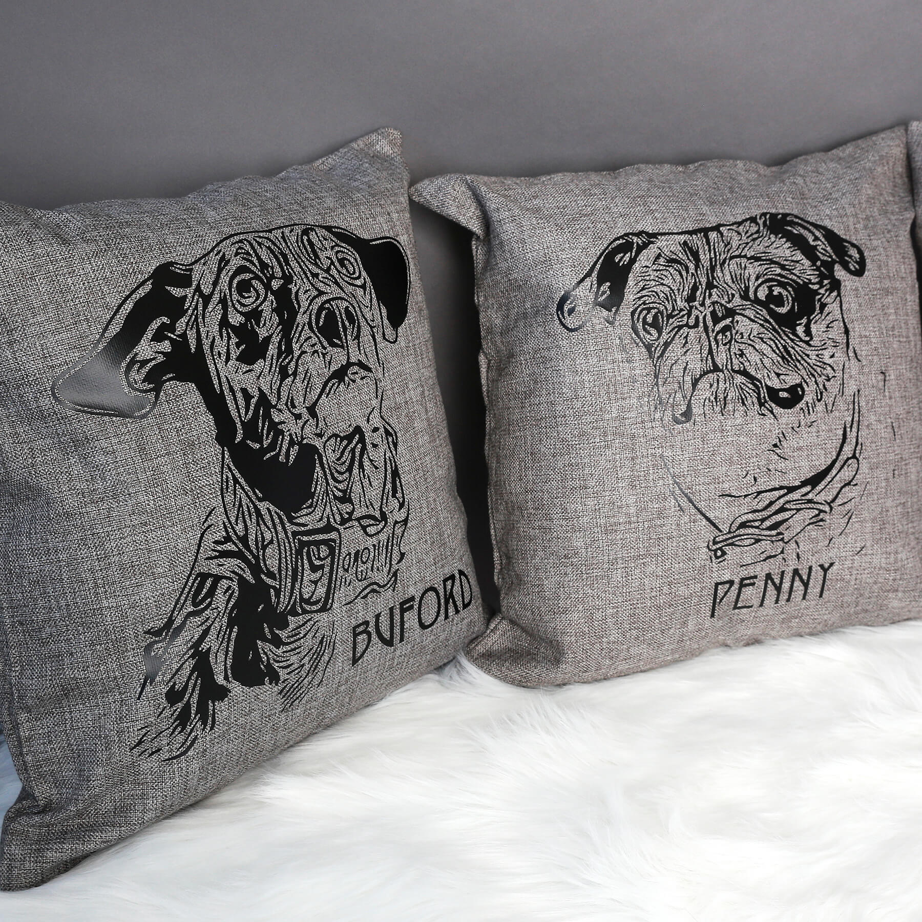 dog face pillow custom