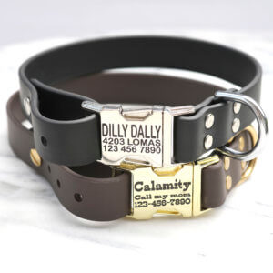vegan leather collars