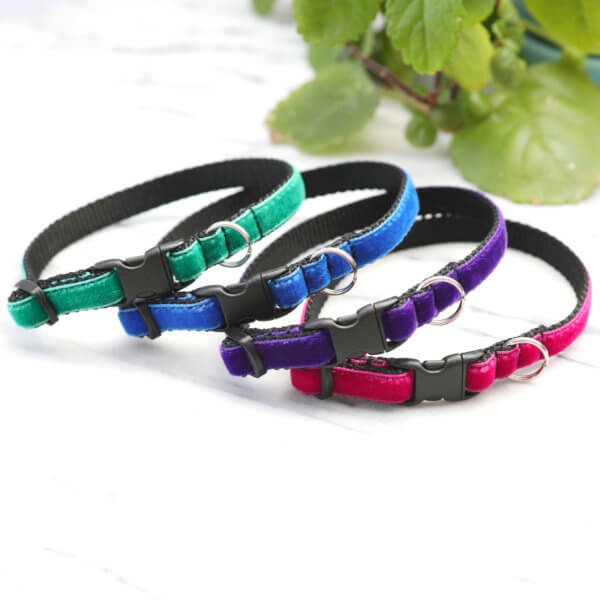 velvet cat collars
