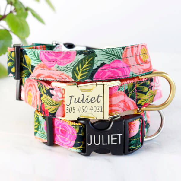 juliet floral dog collar rifle paper co