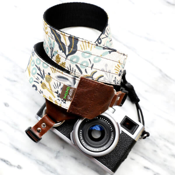 'Natural Menagerie' Rifle Paper Co Botanical Canvas DSLR Camera Strap