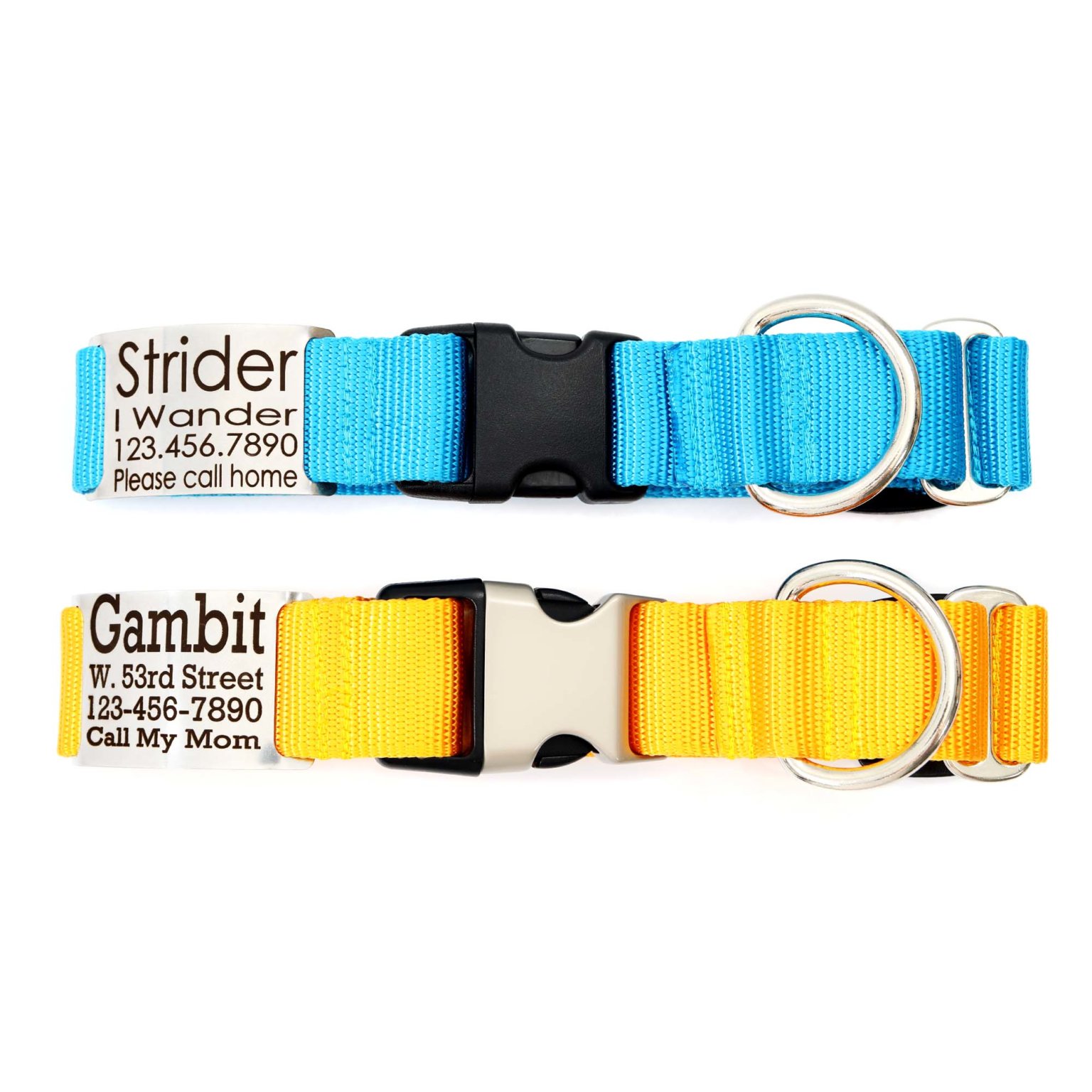 1.5 Inch Wide Martingale Dog Collar for Big Dogs + Greyhounds Optional