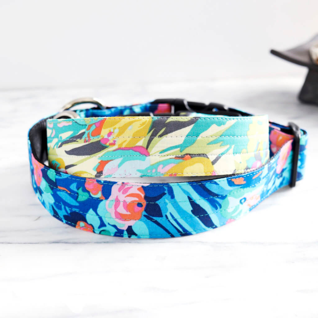 Fabric Martingale Dog Collars Handmade By MimiGreen