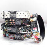 1.5 Inch Wide Personalized Canvas Dog Collar - Rifle Paper Co + More!