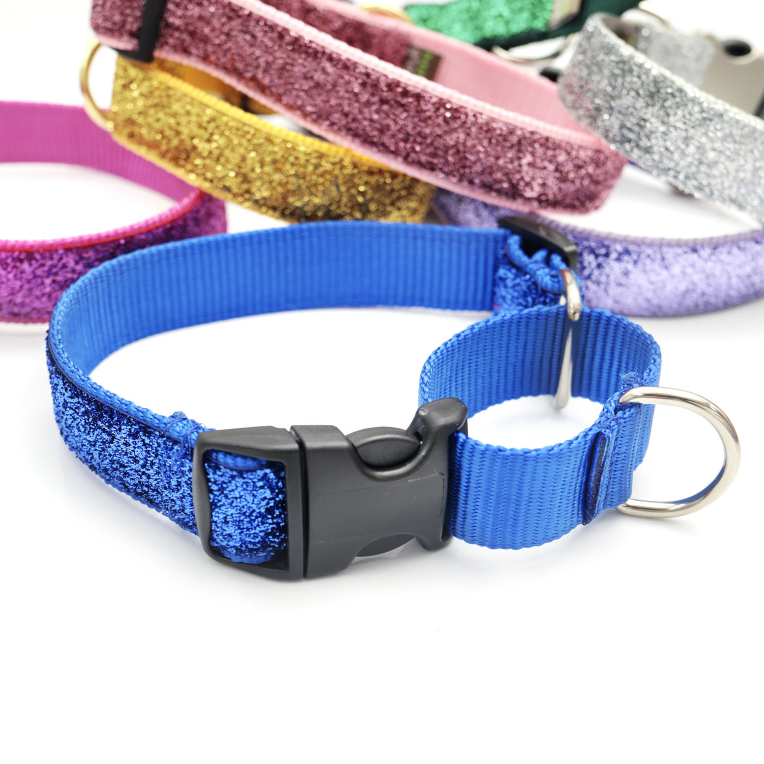 Martingale Mermaid Glitter Collar Personalizable Mimi Green