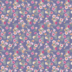 June Purple Floral Laminate Swatch