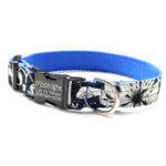 Clearance! 'Moonlight' Floral Voile Dog Collar - with Optional Personalization