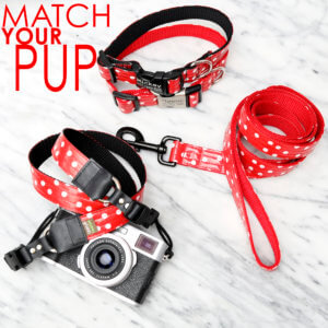 minnie mouse camera strap match my pup